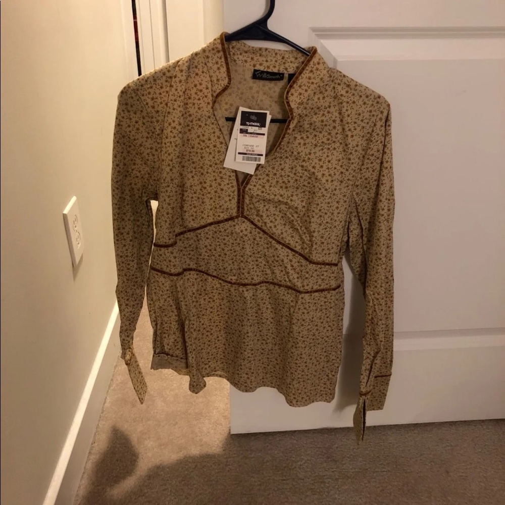 Long sleeve yellow shirt